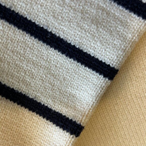 Zara Breton Stripe Cream and Black Sweater - Size Medium to L:arge - Picture 7 of 12